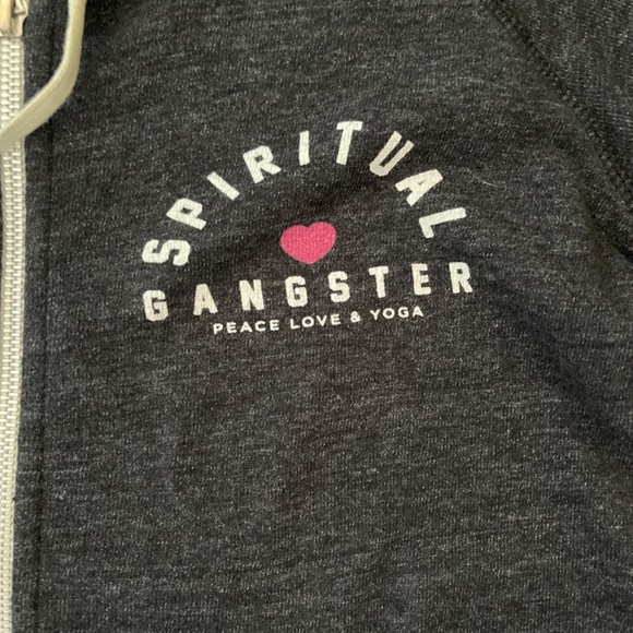 Spiritual Gangster - Women's Peace Love & Yoga Zip Up Hoodie - Picture 3 of 8